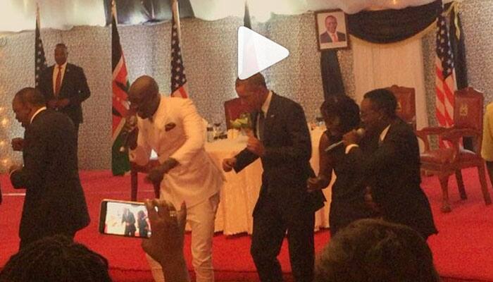 Watch: President Obama grooving to tunes of Lipala dance in Kenya