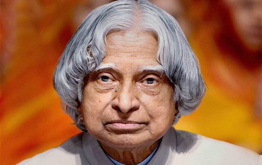 File photo of former president APJ Abdul Kalam. 