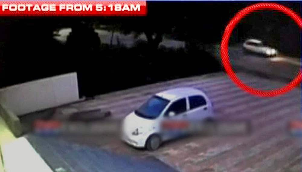 A CCTV footage showing the car seized by the three terrorists for their use before attacking a police station at Dinanagar in Gurdaspur in Punjab.