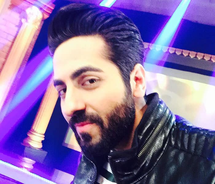 Ayushmann Khurrana ‏:- Such a beardo! #nofilter #beard #leather -instagram