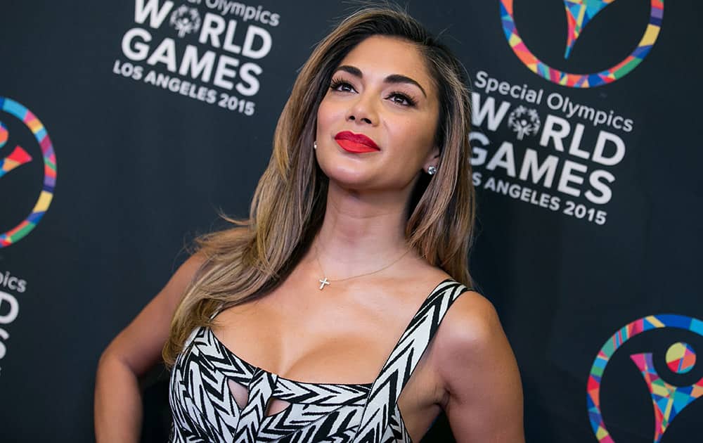 Nicole Scherzinger attends the 2015 Special Olympics Celebrity Dance Challenge held at Wallis Annenberg Center For The Performing Arts, in Beverly Hills, Calif.