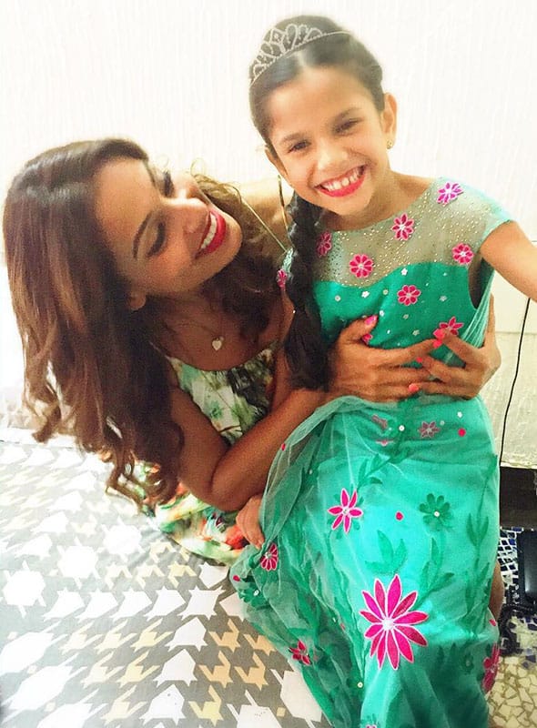 bipasha basu :- Frozen Fever Birthday Party for Nia -instagram