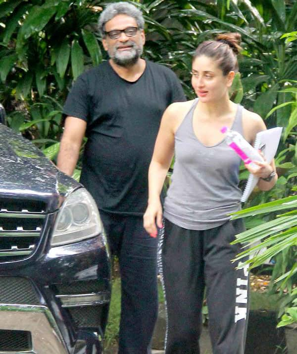 Kareena Kapoor was spotted visiting filmmaker R Balki at his office -twitter
