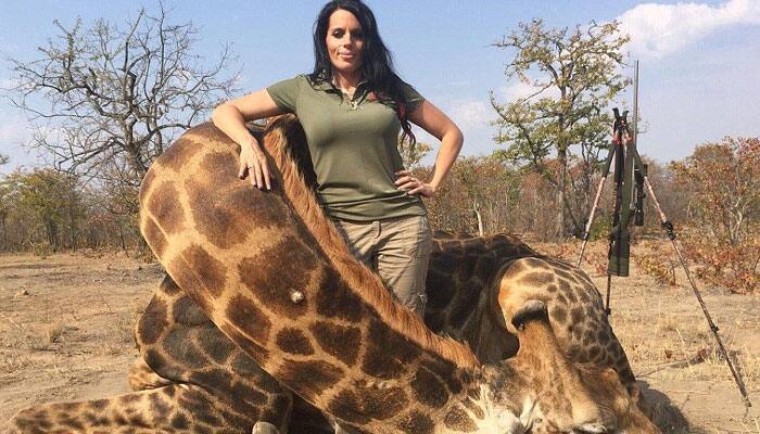 Idaho woman slammed for celebrating her killing of giraffe