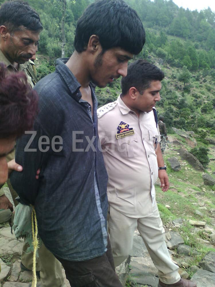 Picture of one of the purported terrorists nabbed by security forces in Udhampur (J&K).