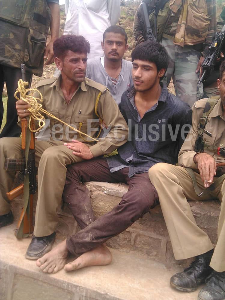 Picture of one of the purported terrorists nabbed by security forces in Udhampur (J&K).