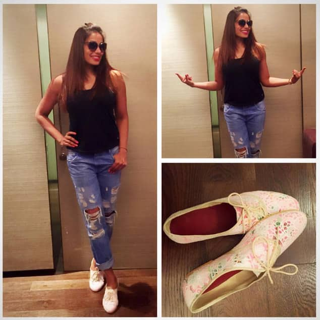 Easy breezy ! Love Luella Brogue from my @thetrunklabel collection! - Instagram@bipashabasu