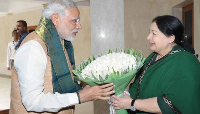 PM Narendra Modi meets Tamil Nadu CM Jayalalithaa in Chennai