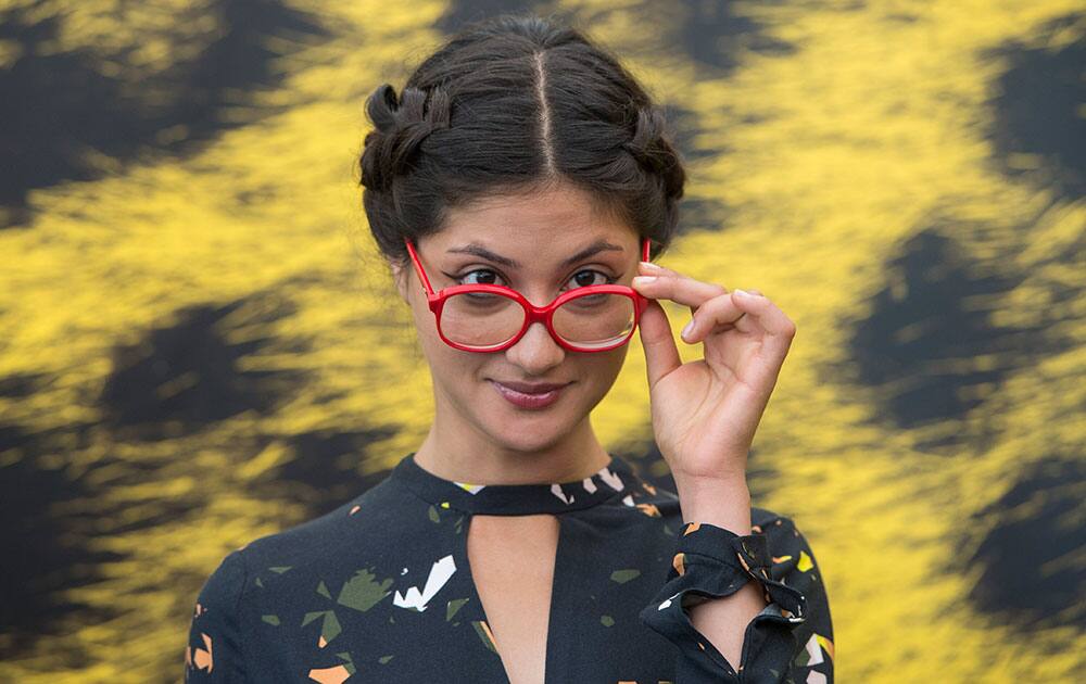 Iranian actress Dorna Dibaj poses during a photocall for the film 