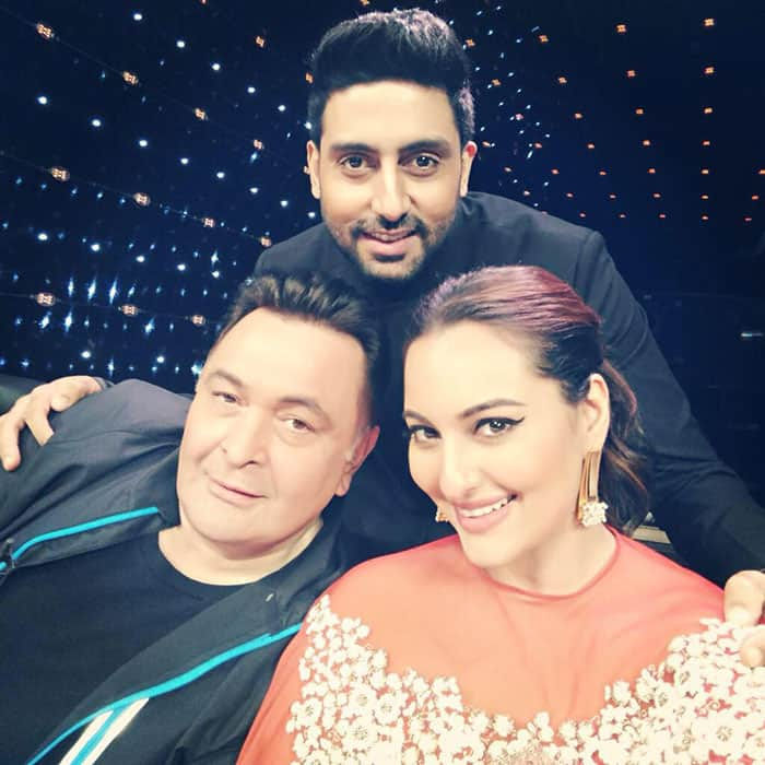 rishi kapoor :- Indian Idol Jr. Thank you @sonakshisinha @VishalDadlani @salim_merchant #Sony and those wonderful young talented kids. -twitter