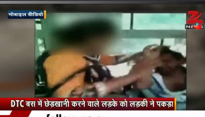 Viral video: Girl thrashes eve-teaser in Delhi Bus, hands him over to police