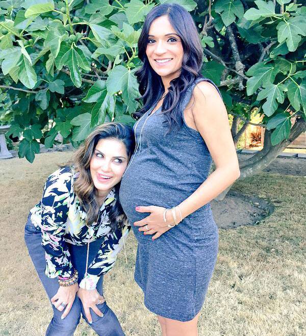 Sunny Leone ‏:- So happy for my bestie Harjit and the little girl she will have!! -twitter