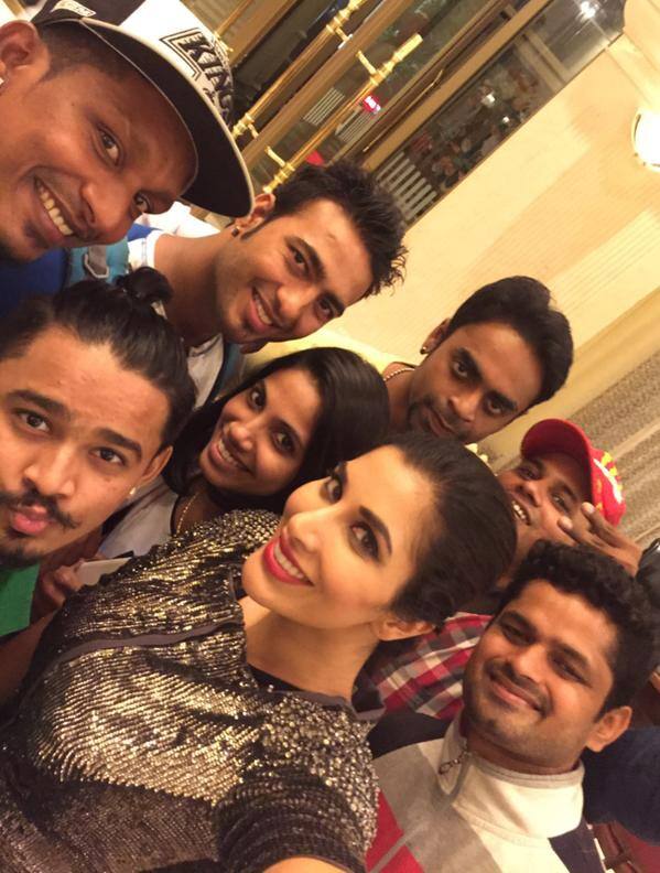 Happy (&tired) faces post an absolutely awesome show.. What an Insane, rocking audience we had tonite #TeamSophie - Twitter@Sophie_Choudry