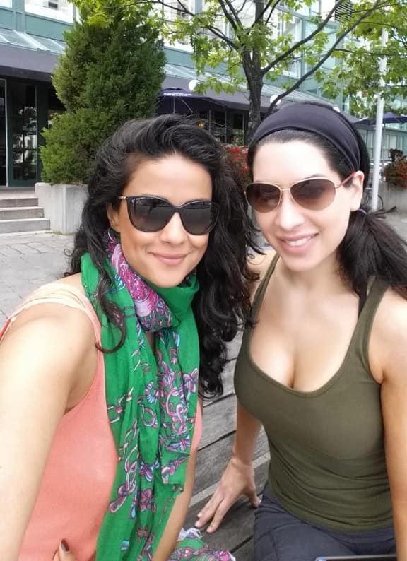 This makes my day. Two of my favorite people - @DrSaraSolomon and @GulPanag - meeting for the first time in Toronto. Twitter@GulPanag