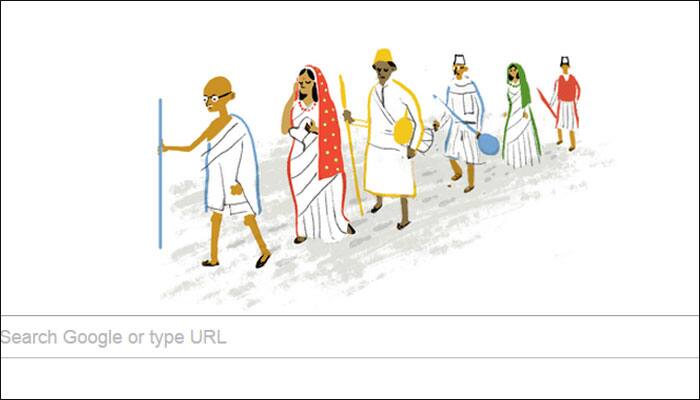 India&#039;s 69th Independence Day: Google doodle remembers Dandi March!