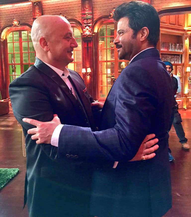 Anil Kapoor :- #Excited to meet my dear friend @AnupamPkher for his chat show tonight..to share old memories & create new ones. -twitter