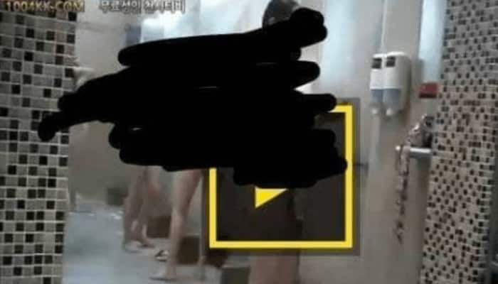 Hidden Camera Captures Women Taking Shower At South Korean Water Park