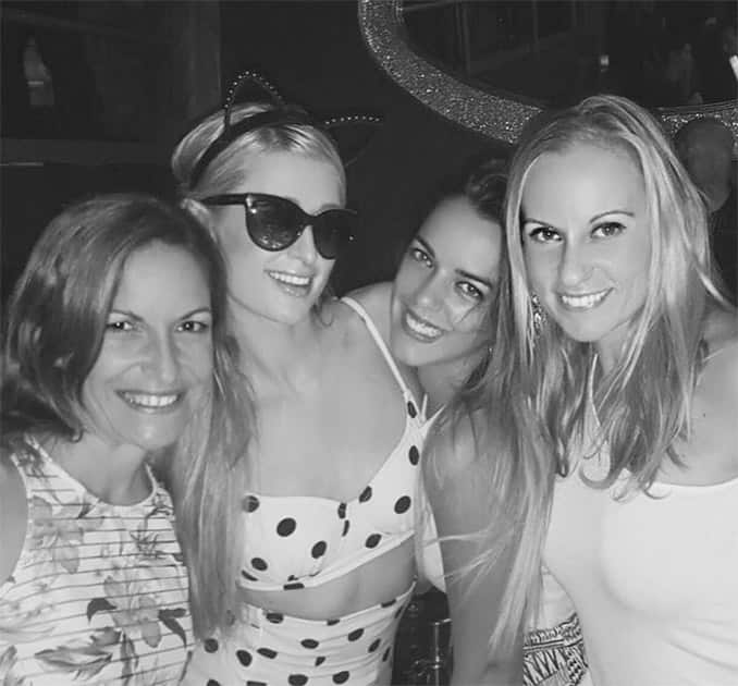 Love my girls at #CanThomas! Thank you foleleva, pswift2011, Laia & twincrispi for being the most… https://instagram.com/p/6i6urEqgNo/  Twitter@ParisHilton