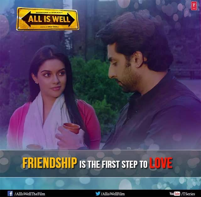 Take that first step and make this Friendship’s Day a memorable one! #HappyFriendshipsDay #AllIsWell  Twitter@AllisWellFilm