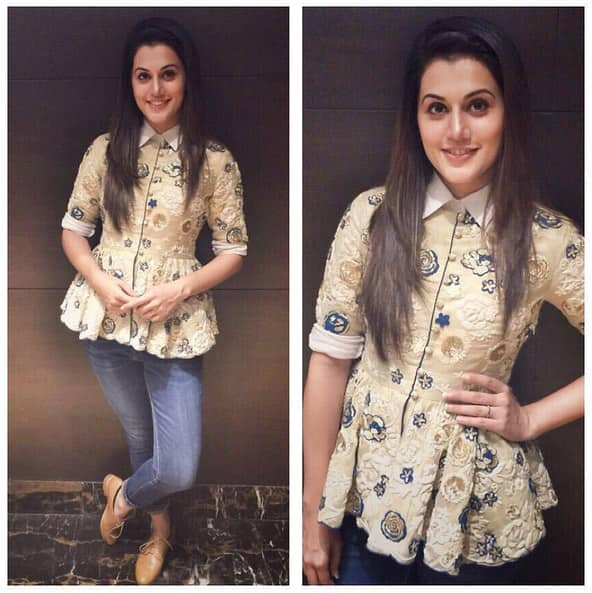 Saumya and Bhavini Modi for Forever 21 event in Forum Mall Hyderabad! Styled by @devs213 - Instagram@taapsee