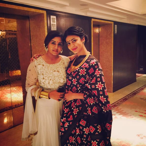 With my darling @luckzsathya - Instagram@shrutzhaasan