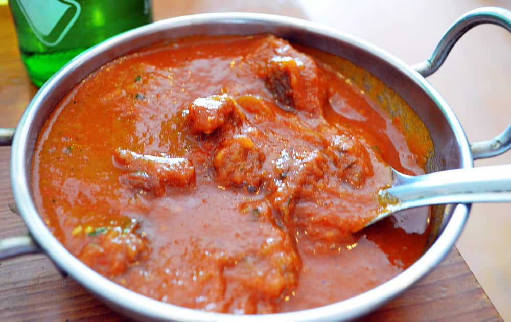 Mutton in Apricot Gravy served hot at Cafe Moonspeak.