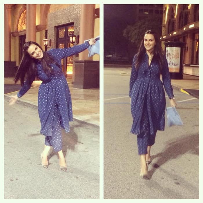 Neha Dhupia :- Some off-duty #bodice loving ... Somewhere in #USA ... @chola_is_me yountentsomo -instagram