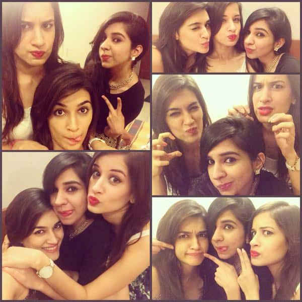 Had the best time with my favorite  girlsss in delhi..!!! Love u both! @Kriti_Baveja n Ayu!!  Twitter@kritisanon