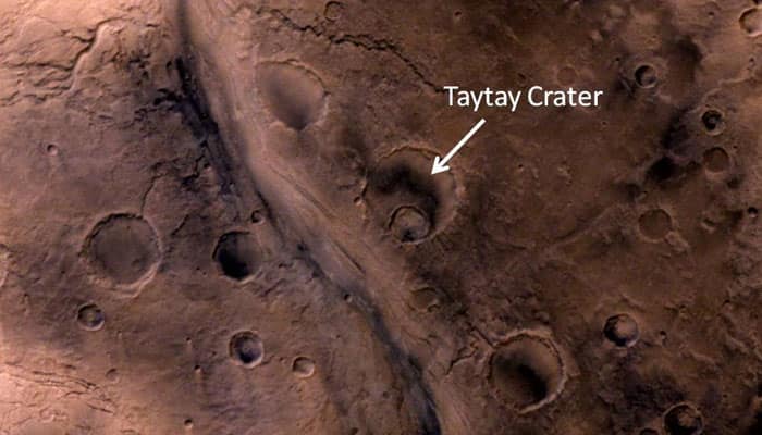 India&#039;s Mars orbiter camera captures stunning image of Taytay Crater