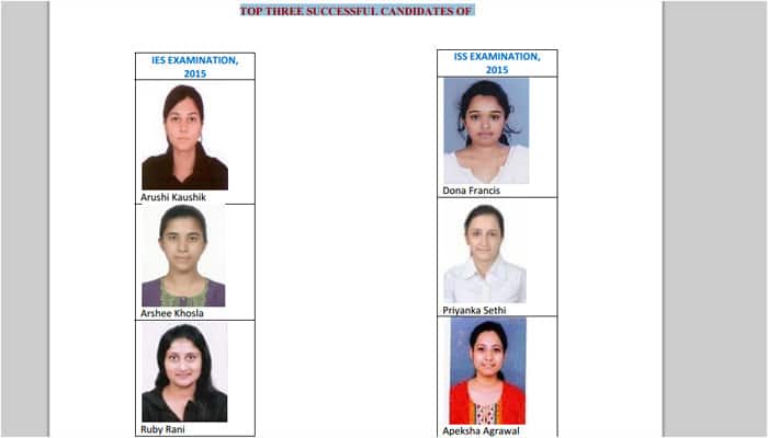 UPSC announces final results of IES/ISS Examination 2015