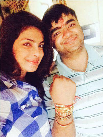 PRIYANKA :- Then we would show off that he was most loved as he had the most Rakhis!He would cook me my favs!Miss u @iamsidchopra  -Twitter