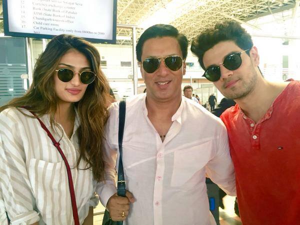 Bumped into Stars-in-the-Waiting! The pretty @theathiyashetty & the handsome @soorajpancholi9! Best wishes for #HERO! - Twitter@imbhandarkar