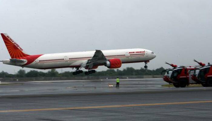 Air India plane catches fire midair, makes emergency landing at Delhi airport