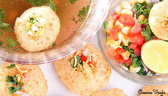 Recipe: Golgappa with Citrus Veggie Salad