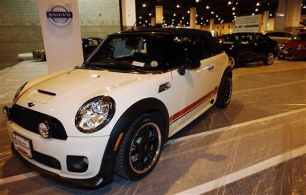 A 2010 Mini Cooper S convertible in the Laurel edition, of which only 100 will be released worldwide