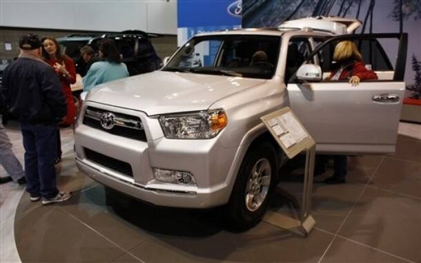 A 2010 4 Runner in the Toyota display at the show