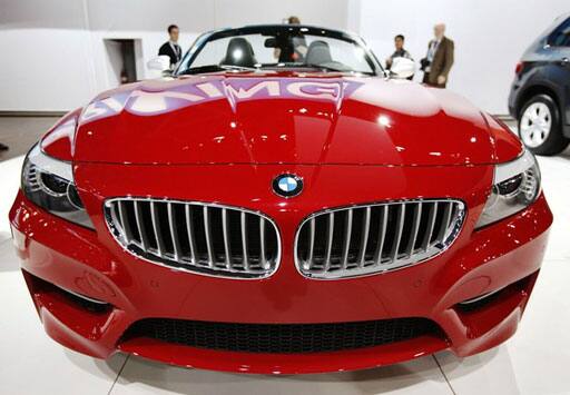 The 2011 BMW Z4 Roadster is seen during the show 