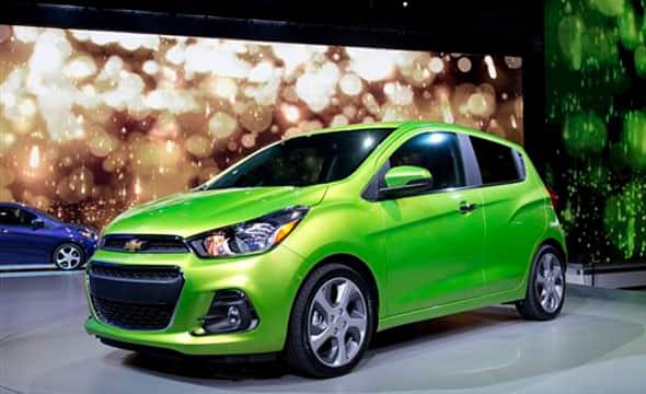 The 2016 Chevrolet Spark is presented at the New York International Auto Show, Thursday, April 2, 2015.