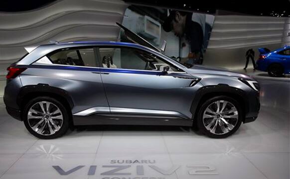 The new Concept Car Subaru VIZIV2 is is displayed at the 84. Geneva International Motor Show in Geneva, Switzerland, Tuesday, March 4, 2014. 