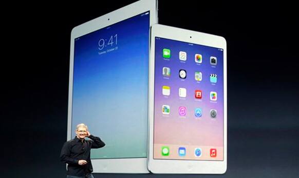 The iPad Air weighs just 1 pound, compared with 1.4 pounds for the previous version.