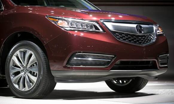 The 2014 Acura MDX is unveiled during the 2013 New York International Auto Show.