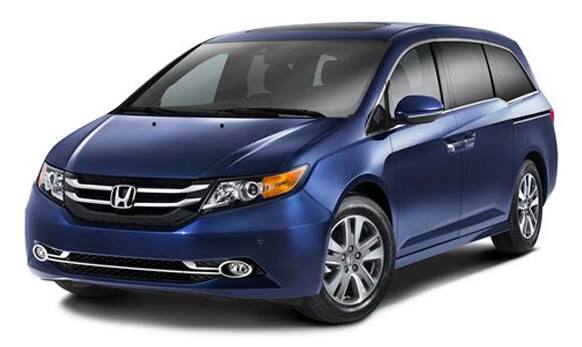 This product image provided by Honda Motor Co. shows the 2014 Honda Odyssey Touring Elite. 