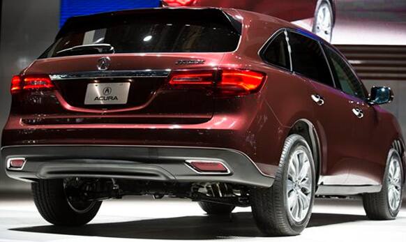 The 2014 Acura MDX is unveiled during the 2013 New York International Auto Show at the Jacob K. Javits Convention Center in New York. 