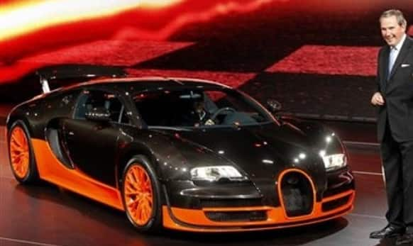 Bugatti Veyron Supersport - $2,600,000 The Bugatti Veyron Supersport is priced at a massive USD 2.6 mn. The Veyron Supersport is the world’s fastest and also the most expensive. It has a staggering 1,200 hp from a quad-turbo 8-litre W16 engine.