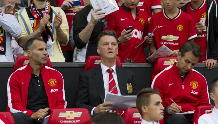 Manager Louis van Gaal dismisses Manchester United&#039;s Premier League title chances