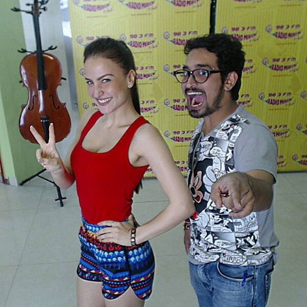 Too much fun at #radiomirchi today with Abhay #woopwoop #kkpk25thseptember dekhna zaruuuuur. Instagram/elliavram