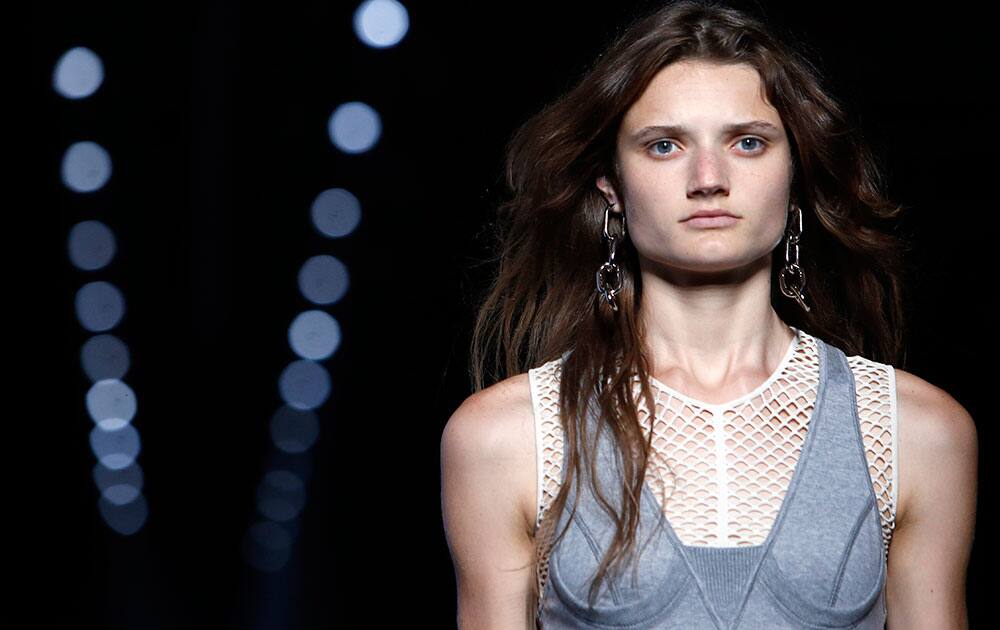 The Alexander Wang Spring 2016 collection is modeled during Fashion Week in New York. 