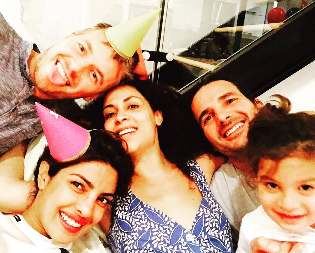 PRIYANKA :- Happy bday Liam!! @jazmasri and her posse! @rickcosnett and Michael -instagram