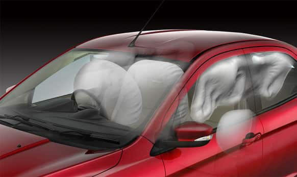 Ford Figo Aspire is equipped with up to six airbags – including side and curtain airbags.