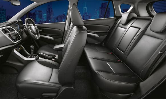 The S-Cross has a spacious interior with good seating.